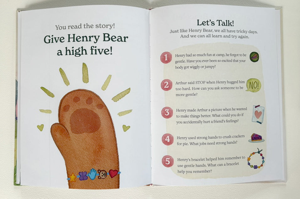 Henry Bear's Gentle Hands Book and Kit